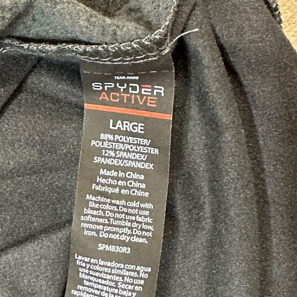 Spyder Active ProWeb Mens Large 1/4 Zip Pullover Jacket Sweatshirt Performance - Picture 8 of 9